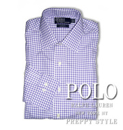 Custom-fit/ Check English Lavender / White