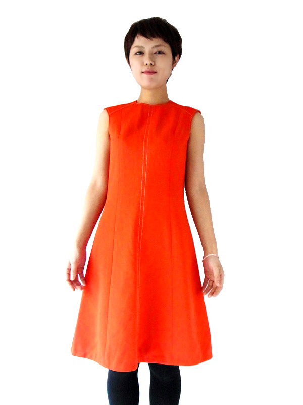 フランス買付け　レッド　レトロポップ　ヴィンテージ　ワンピース　ヨーロッパ古着