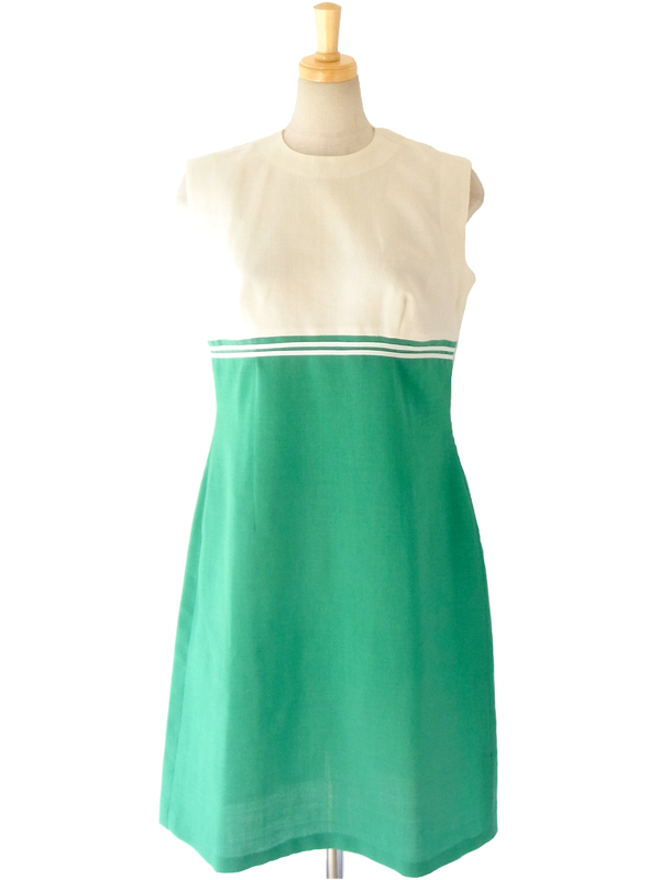 ヨーロッパ古着　フランス買い付け　６０年代製 ヴィンテージ　レトロ ワンピース