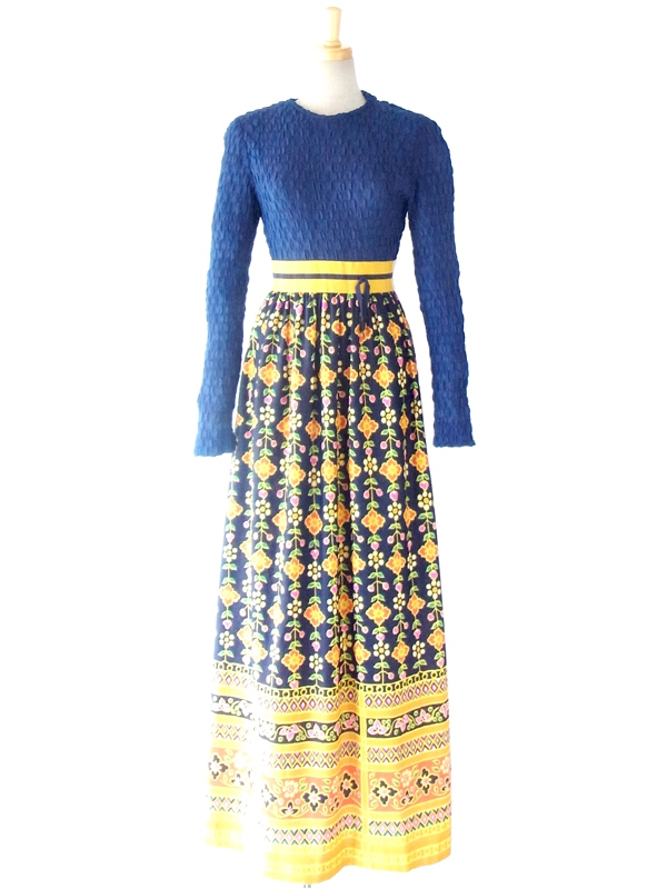 ヨーロッパ古着　フランス買い付け 60年代製　ヴィンテージ レトロ ワンピース