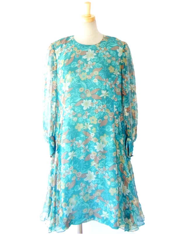 ヨーロッパ古着 フランス買い付け　60年代製　ヴィンテージ　レトロ ワンピース