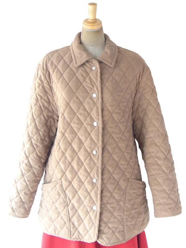 ヨーロッパ古着 ロンドン買い付け Aquascutum アクアスキュータム キャメルブラウン キルティング ジャケット 18BS322