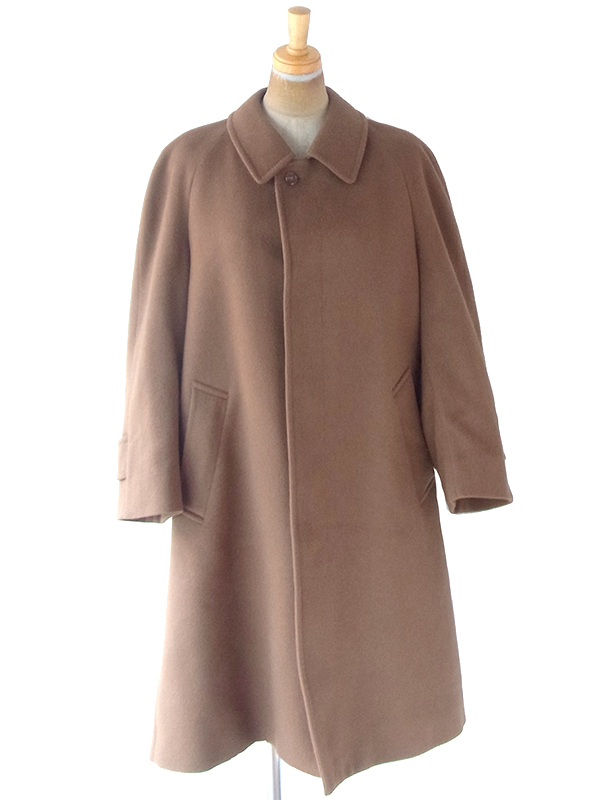 【送料無料】イギリス製 Aquascutum アクアスキュータム カーキ カシミア100% コート 20BS200【ヨーロッパ古着】