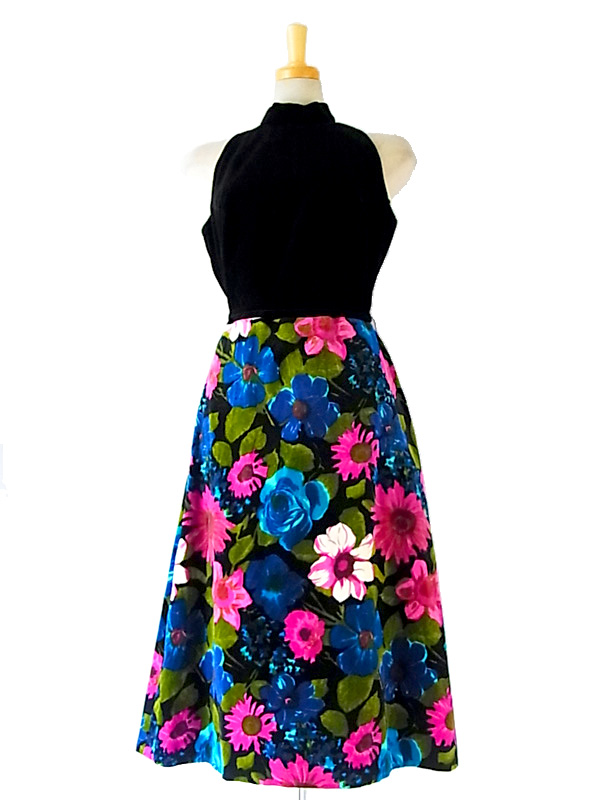 ロンドン買い付け　エレガント　ヴィンテージ　ワンピース　ヨーロッパ古着