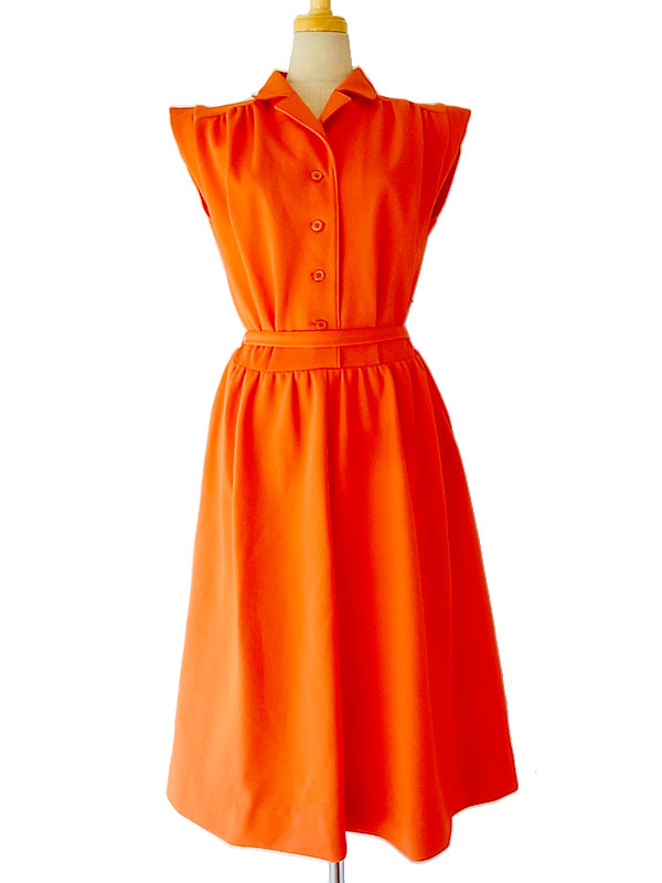 レトロポップ ロンドン買付 ヴィンテージ レッド レトロポップ ワンピース 古着 12bs55 レトロポップ