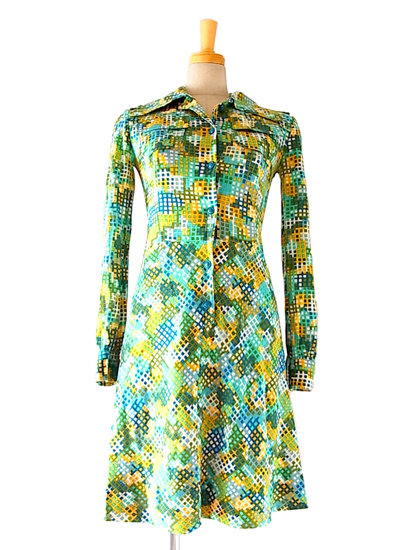 フランス買付け　ヴィンテージ　ワンピース　ヨーロッパ古着