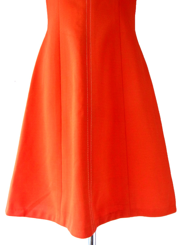 フランス買付け　レッド　レトロポップ　ヴィンテージ　ワンピース　ヨーロッパ古着