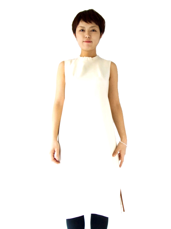 フランス買付け　ホワイト　ヴィンテージ　ワンピース　ヨーロッパ古着