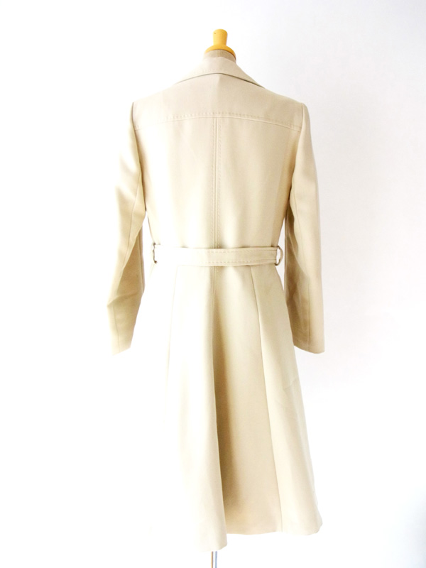 ヨーロッパ古着　フランス買付け　ヴィンテージ　アイボリー　スプリングコート