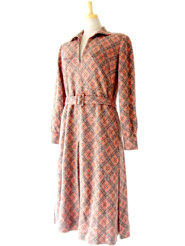 フランス買い付け　60's ヴィンテージ　ワンピース　ヨーロッパ古着