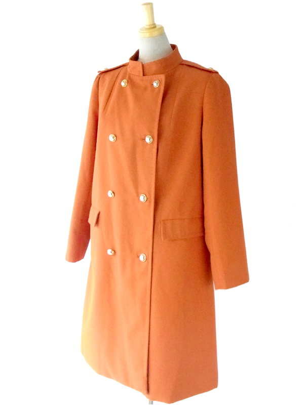 フランス製オレンジトレンチコート