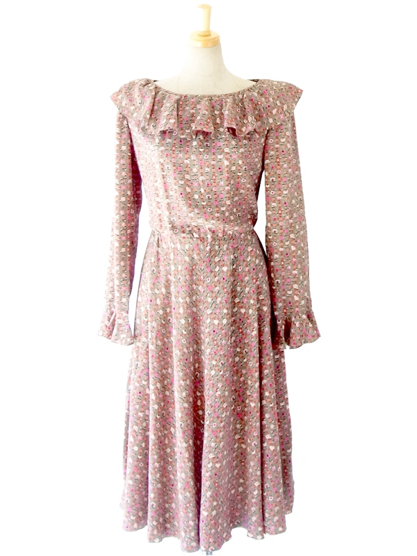 ヨーロッパ古着 フランス買い付け ６０年代製 ヴィンテージ レトロ ワンピース