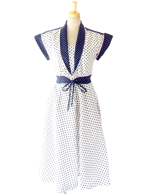 ヨーロッパ古着 フランス買い付け　６０年代製 レトロ　ヴィンテージ　ワンピース