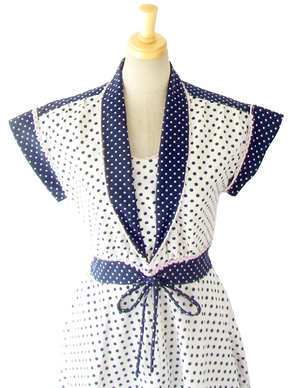 ヨーロッパ古着 フランス買い付け　６０年代製 レトロ　ヴィンテージ　ワンピース