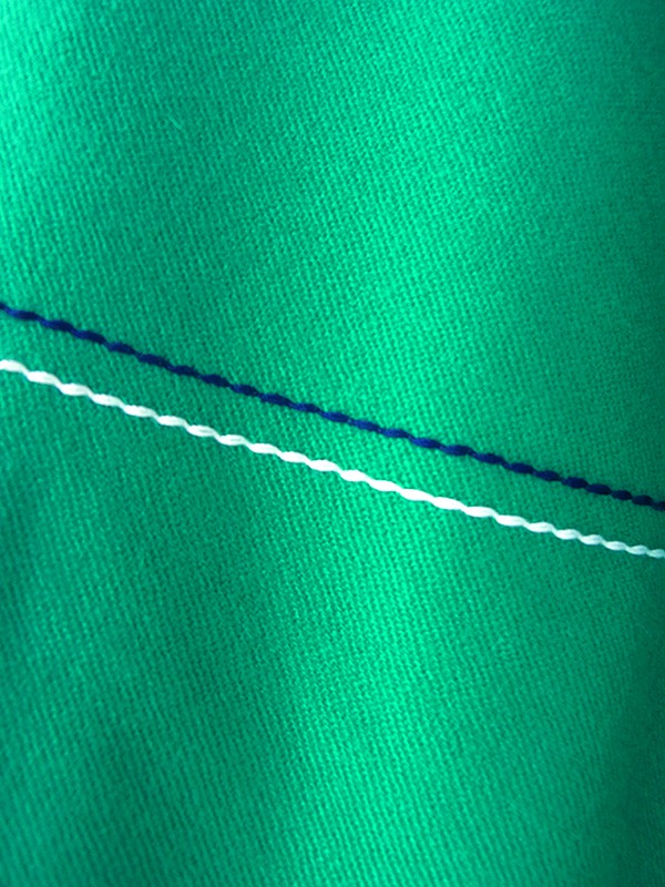 ヨーロッパ古着 ロンドン買い付け 60年代製 グリーン X スカーフタイ ステッチデザイン ウール ワンピース 18BS213