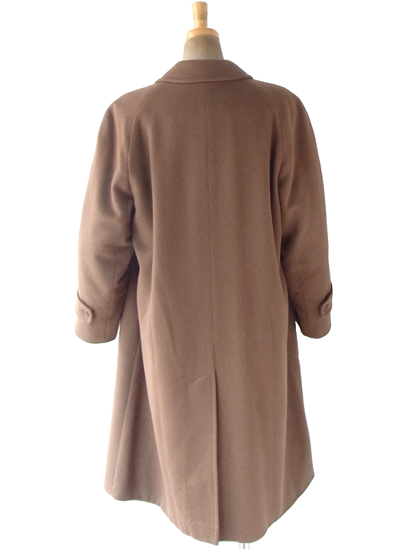 【送料無料】イギリス製 Aquascutum アクアスキュータム カーキ カシミア100% コート 20BS200【ヨーロッパ古着】