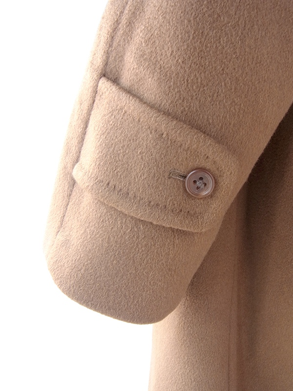 【送料無料】イギリス製 Aquascutum アクアスキュータム カーキ カシミア100% コート 20BS200【ヨーロッパ古着】