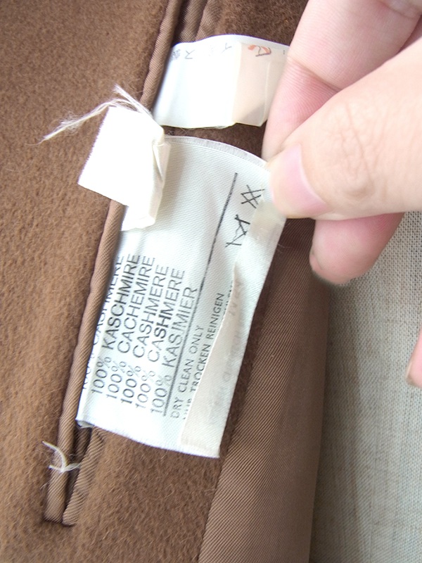 【送料無料】イギリス製 Aquascutum アクアスキュータム カーキ カシミア100% コート 20BS200【ヨーロッパ古着】