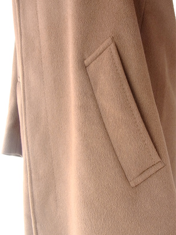 【送料無料】イギリス製 Aquascutum アクアスキュータム カーキ カシミア100% コート 20BS200【ヨーロッパ古着】