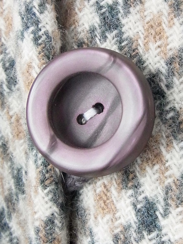 ヨーロッパ古着 フランス買い付け 60年代製 グリーン X ベージュ チェック柄 ポケット付き ウール ポンチョ 20FC621