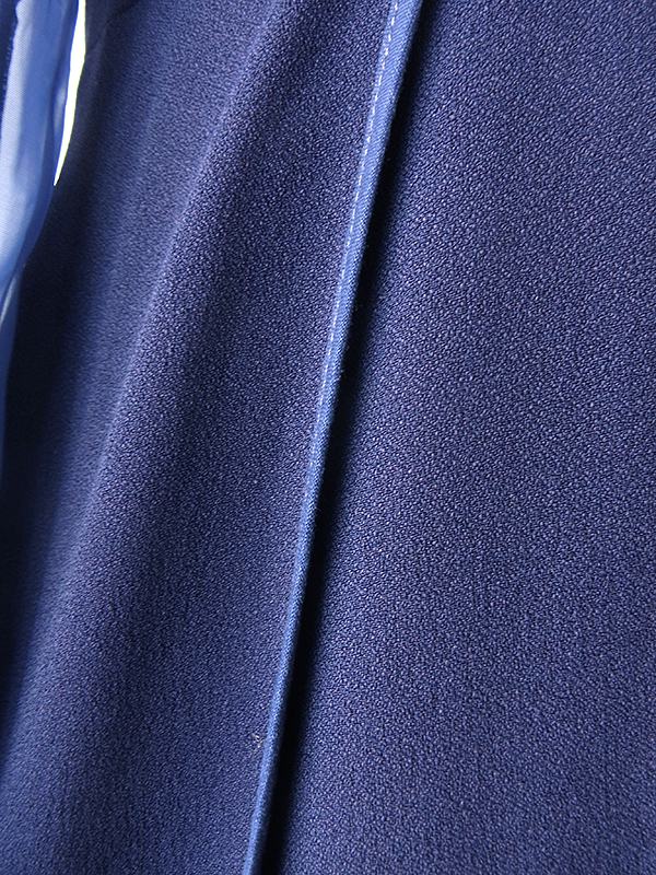 送料無料】フランス買い付け 70年代製 ロイヤルブルー フリル