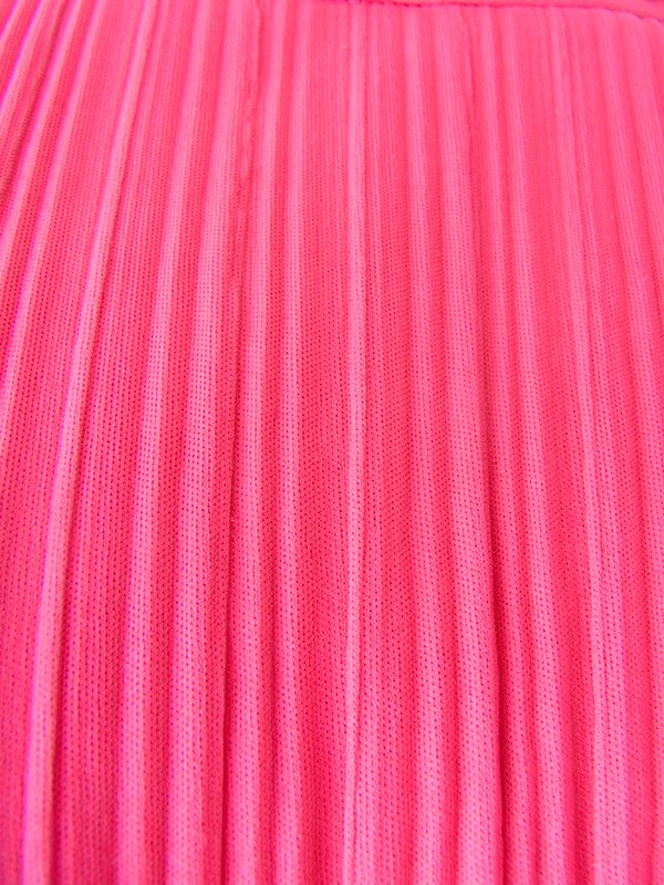 ヨーロッパ古着 ロンドン買い付け 70年代製 マゼンダピンク X ビーズ飾り ペプラム ワンピース 22BS009