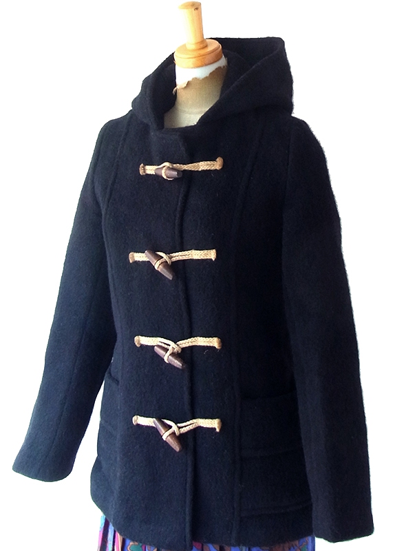 送料無料】60年代イギリス製 Gloverall ブラック ヴィンテージ ウール