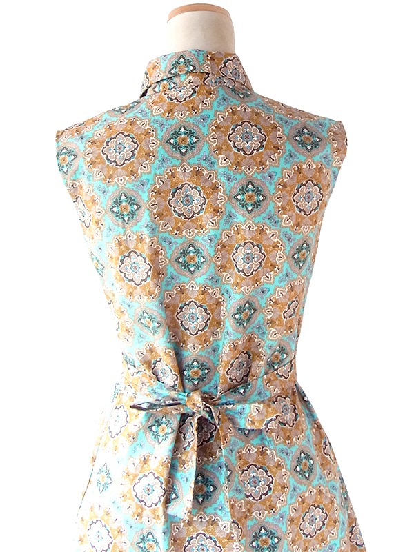 送料無料】フランス買い付け 60年代製 ターコイズブルー X