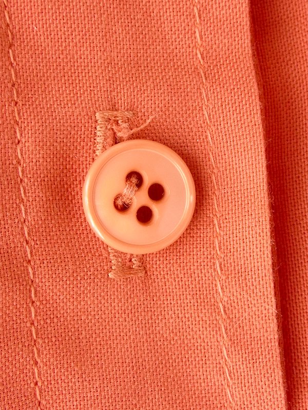 ヨーロッパ古着 フランス買い付け 60年代製 レンガ色 X 共布ベルト付き ヴィンテージ ワンピース 22FC102