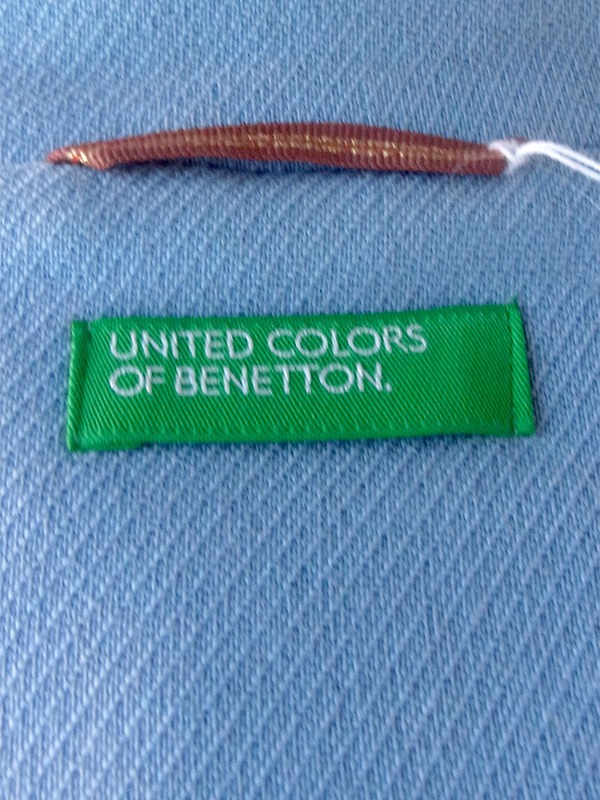 ヨーロッパ古着 フランス買い付け UNITED COLORS OF BENETON 水色 コート 22FC300