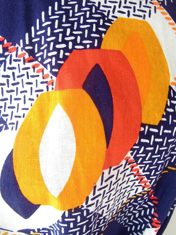 ヨーロッパ古着 フランス買い付け 60年代製 ブルー X ホワイト ストライプ ヴィンテージ ワンピース 23FC120