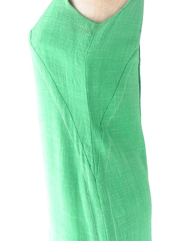 ヨーロッパ古着 60年代製 ブライトグリーン ジャケット X ワンピース ヴィンテージ セットアップ 24WB010