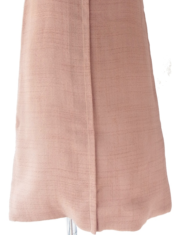 【送料無料】60年代製 サーモンピンク  ジャケット X ワンピース セットアップ 24WB118【レトロ古着】