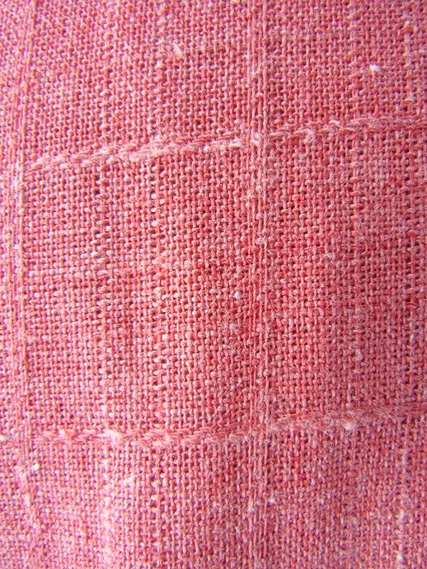 ヨーロッパ古着  60年代フランス製 マゼンダピンク X デザインポケット付き ヴィンテージ ワンピース 25FC005