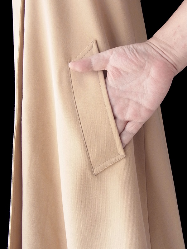 【送料無料】フランス買い付け 60年代製 ライトベージュ X 着脱可能なフード ヴィンテージ コート 25FC121【ヨーロッパ古着】