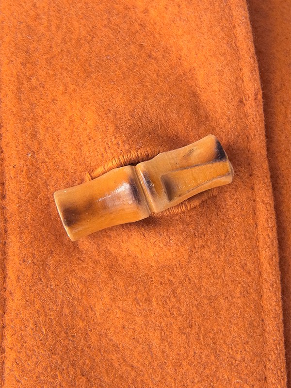 ヨーロッパ古着 フランス買い付け 60年代製 オレンジ X ヴィンテージ ウール コート 25FC306