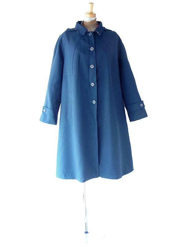 ヨーロッパ古着 60年代フランス製 スレート X フード着脱可能 ヴィンテージ コート 25FC307