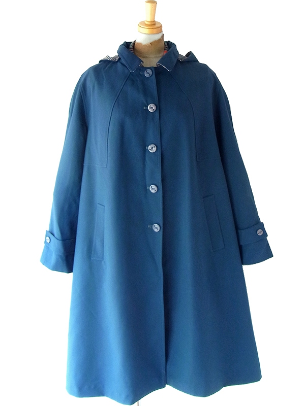 ヨーロッパ古着 60年代フランス製 スレート X フード着脱可能 ヴィンテージ コート 25FC307