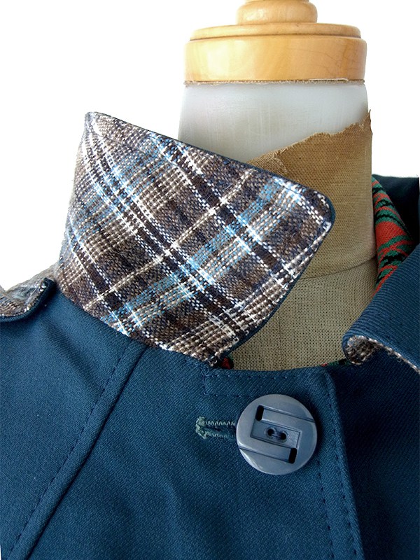 ヨーロッパ古着 60年代フランス製 スレート X フード着脱可能 ヴィンテージ コート 25FC307