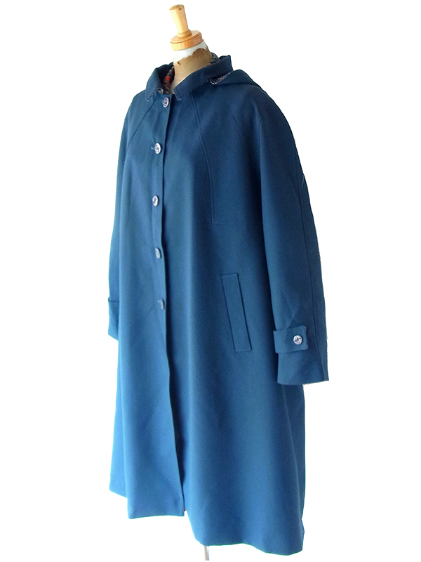 ヨーロッパ古着 60年代フランス製 スレート X フード着脱可能 ヴィンテージ コート 25FC307
