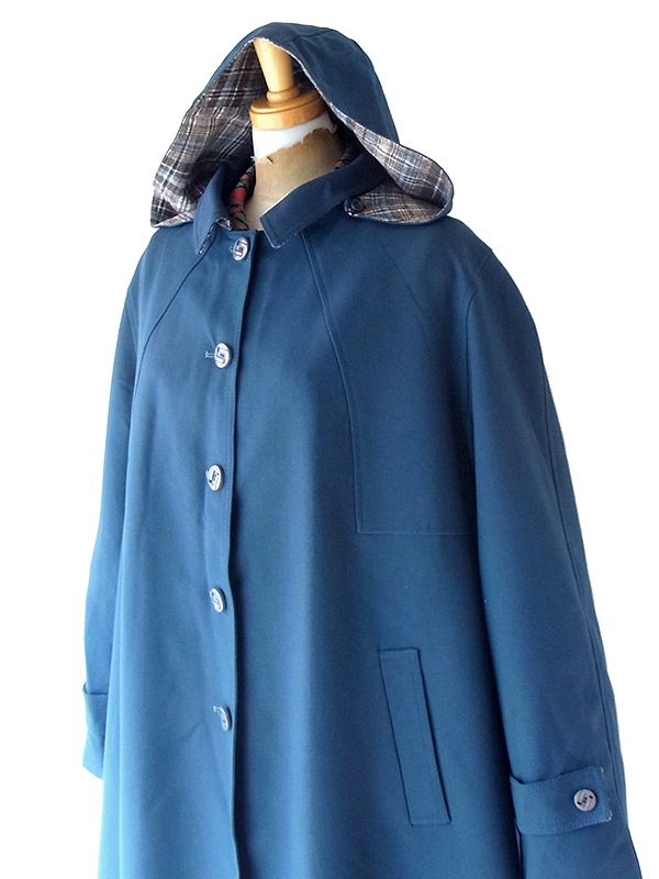 ヨーロッパ古着 60年代フランス製 スレート X フード着脱可能 ヴィンテージ コート 25FC307