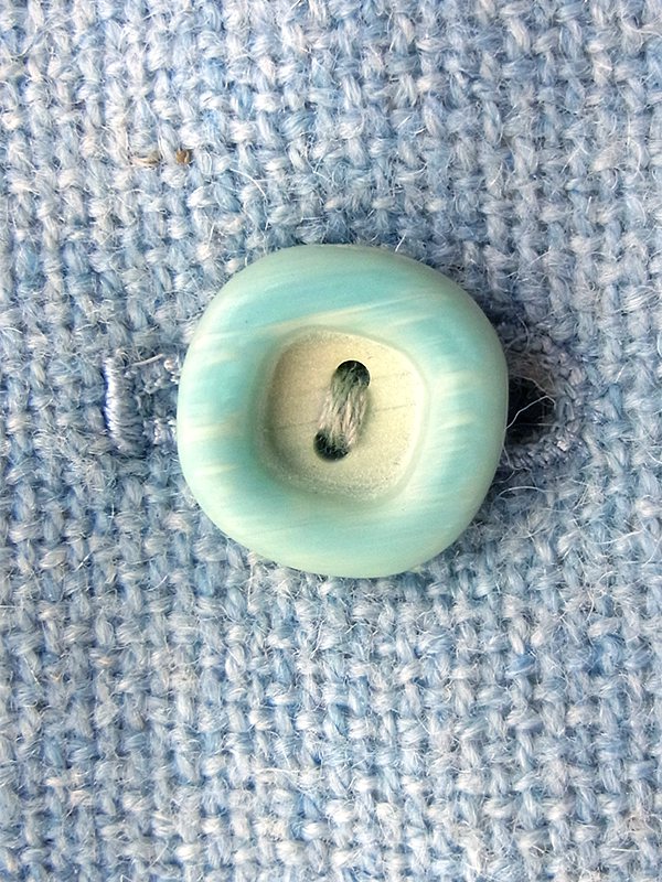 ヨーロッパ古着 60年代フランス製 パウダーブルー X 固定ベルト付き ヴィンテージ ジャケット 25FC312