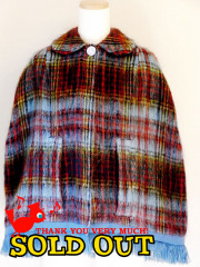 ロンドン買い付けメキシコ製60'sヴィンテージレザーポンチョ