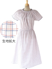 送料無料】60年代フランス製 ホワイト X カラフルなレトロ花柄 Aライン