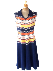 60’s ベージュ X レース ヴィンテージ ワンピース M [ヨーロッパ古着] ヨーロッパ古着60sヴィンテージレースワンピース | 大阪・阿部野
