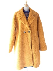 ヨーロッパ古着 70年代イタリア製 ハニーイエロー X カールボア コート 25FC309