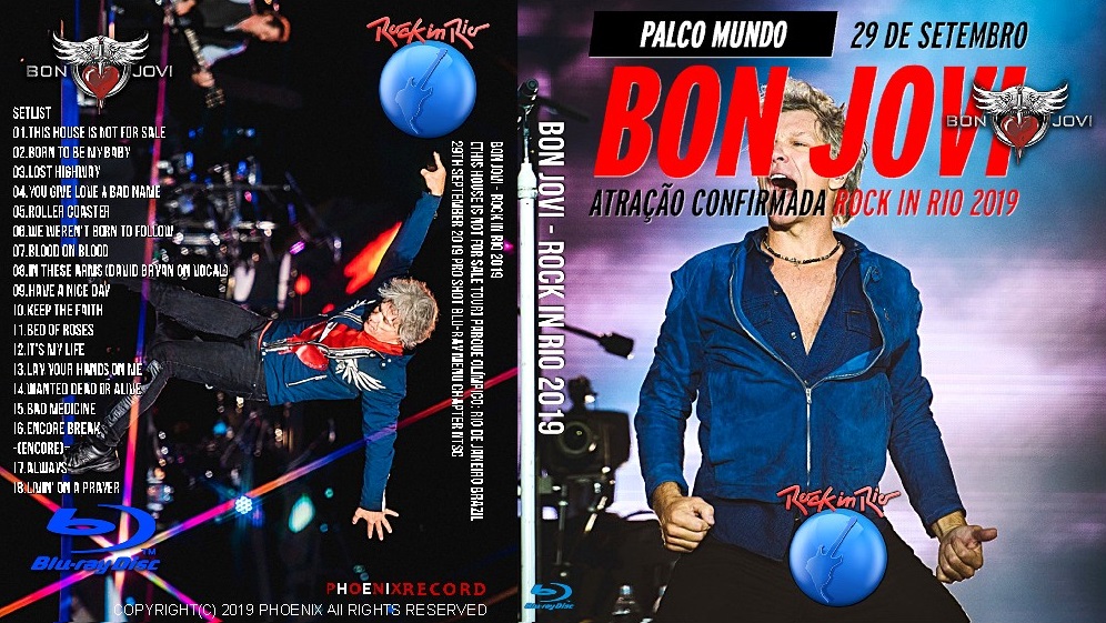 コレクターズBlu-ray　Bon Jovi - Rock in Rio 2019