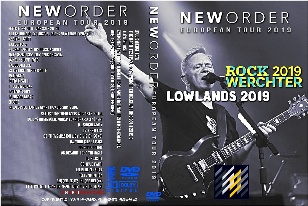 コレクターズDVD New Order - European Tour 2019