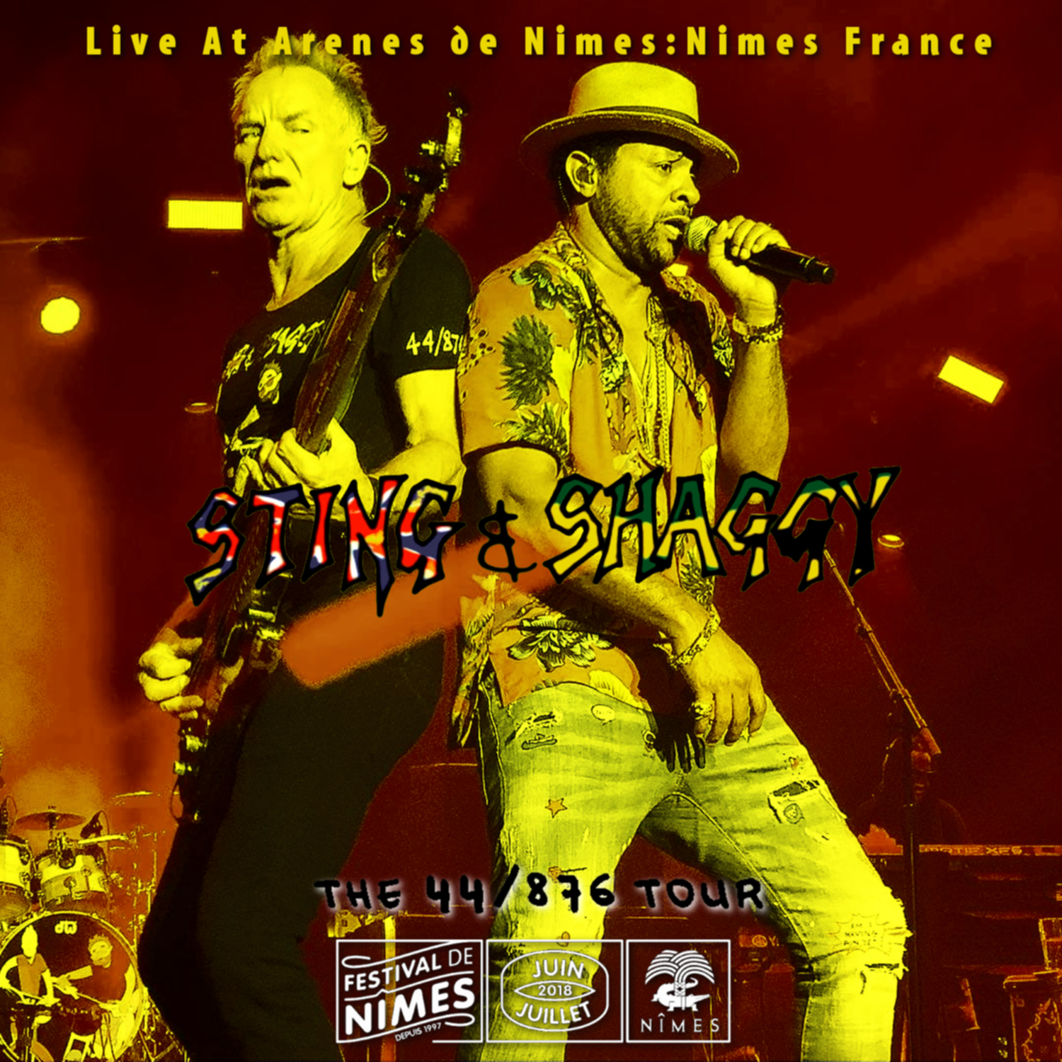 コレクターズcd スティング シャギー18年7月17日フランス Sting Shaggy The 44 876 Tour 18 Festival De Nimes 18 Arenes De Nimes Nimes France 17th July 18