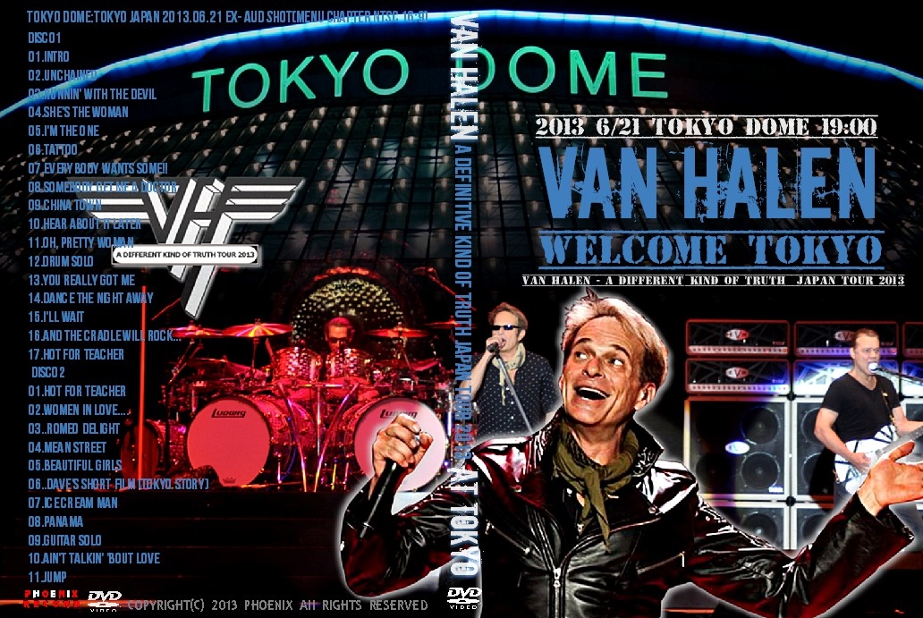 コレクターズDVD ヴァン・ヘイレン （Van Halen）2013年　日本公演　6月21日Tokyo Dome